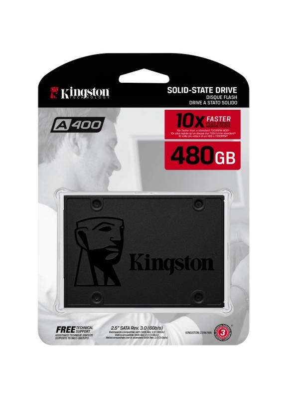 DISCO SSD 480GB KINGSTON       SATA3 SA400S37 PN: SA400S37480G EAN: 740617263442