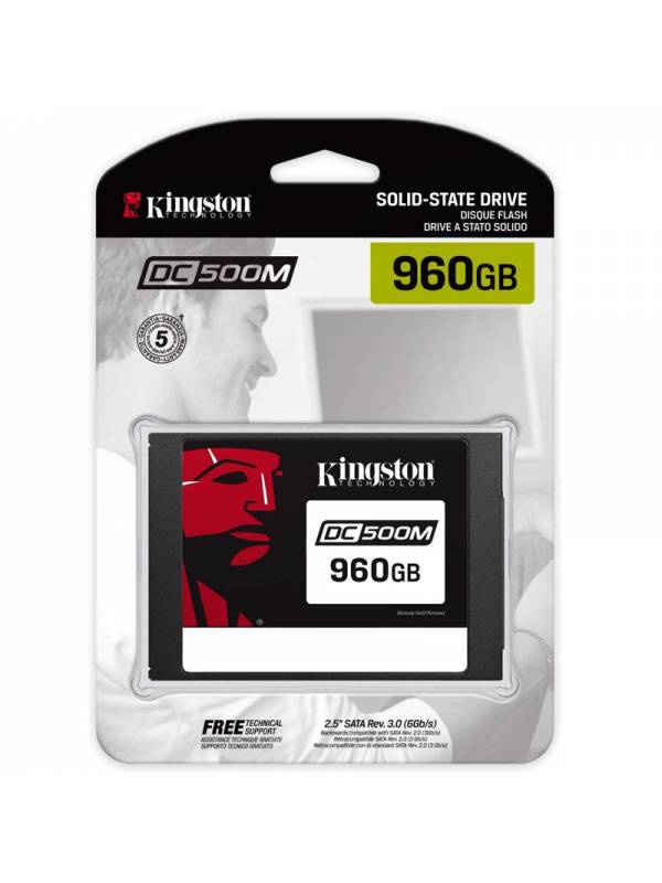 DISCO SSD 960GB KINGSTON       SATA3 DATA CENTER PN: SEDC500M960G EAN: 740617291452