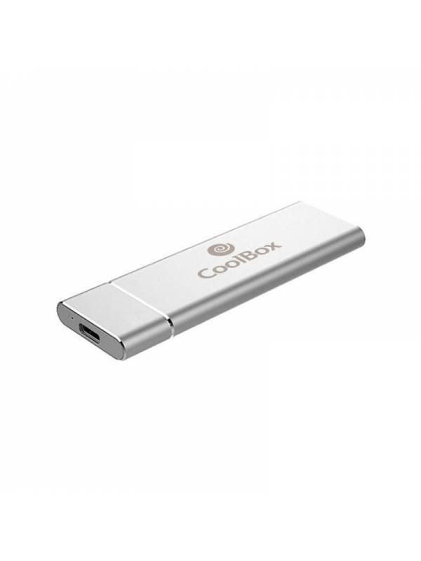 CAJA M.2 NVME USB 3.1 COOLBOX  MINICHASE N31 GEN2 PLATA PN: COO-MCM-NVME EAN: 8436556148859