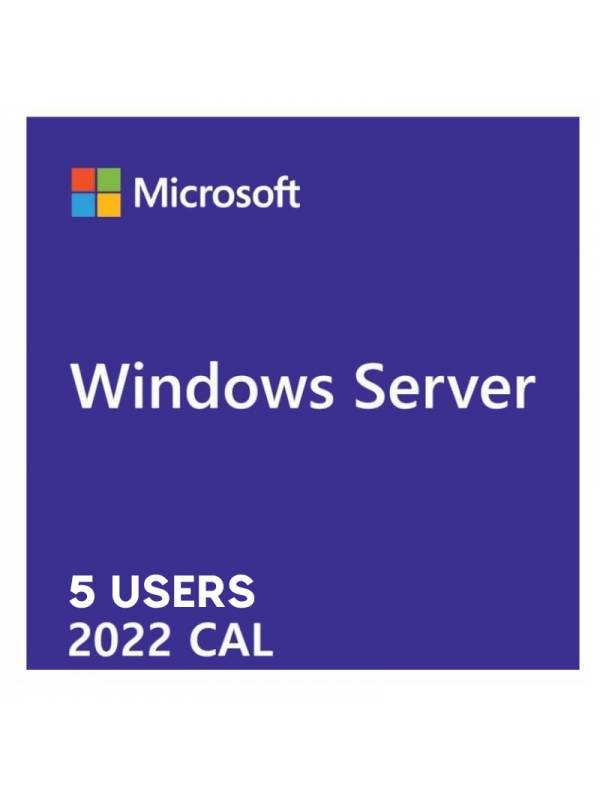 LICENCIA CAL 5 USUARIOS 2022   WINDOWS SERVER PN: R18-06476 EAN: 889842772012