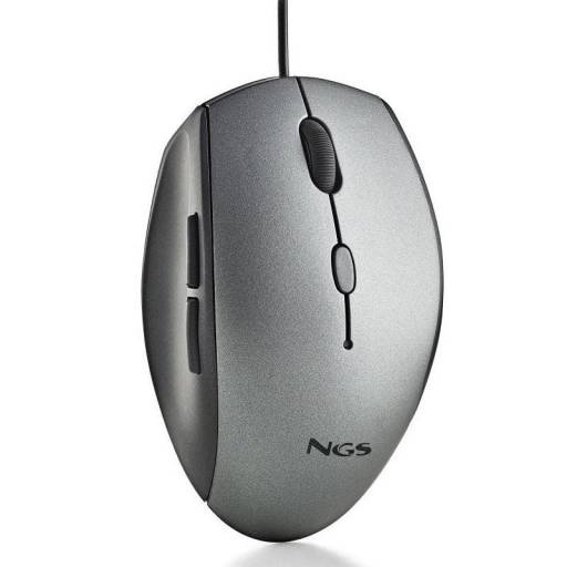 RATON USB NGS MOTH GRAY GRIS   1600DPI CON ADAPT. TYPE C PN: MOTHGRAY EAN: 8435430623352