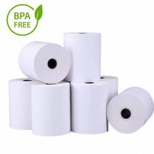 PAPEL TERMICO CAJA 50 ROLLOS   80X80X12 SIN BISFENOL A PN: R8080-50-SB EAN: 1000000001625